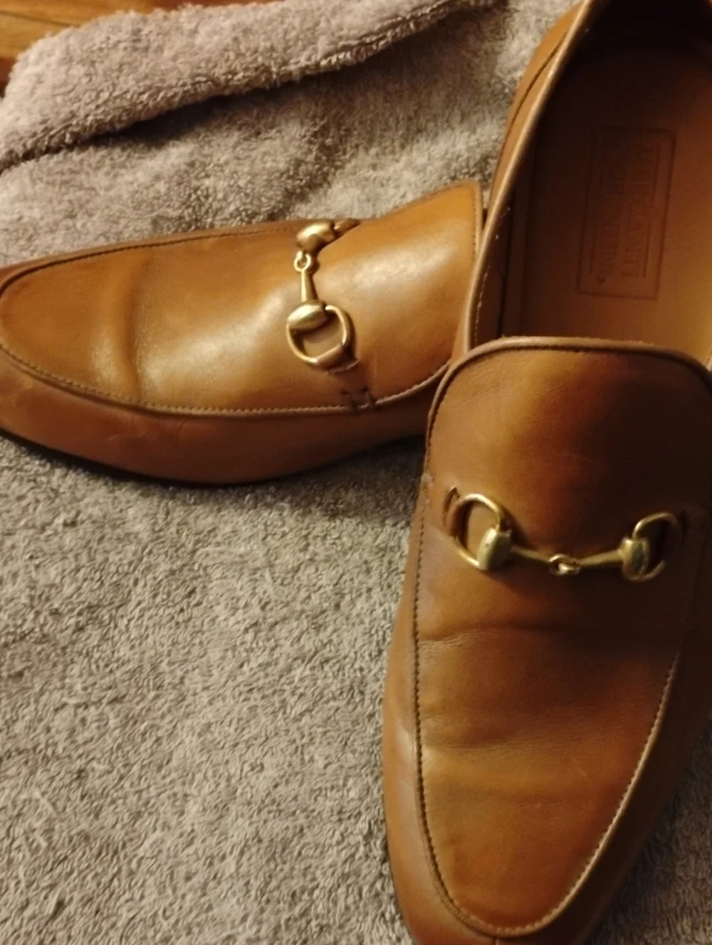 Mercanti Fiorentini Cognac Leather Horsebit Loafers